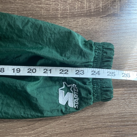 Unisex Vintage XL Green Starter Hamden Hall Zip Up Windbreaker - Picture 7 of 10